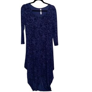 Matti Mamane Dress Womens Small Lagenlook Long Maxi Bubble Balloon Hem Lagom